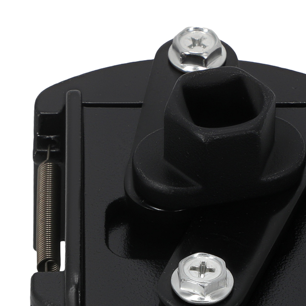 2-Jaw Oil Filter Wrench Socket Tool 1/2 Drive 80-105mm Range Steel Black